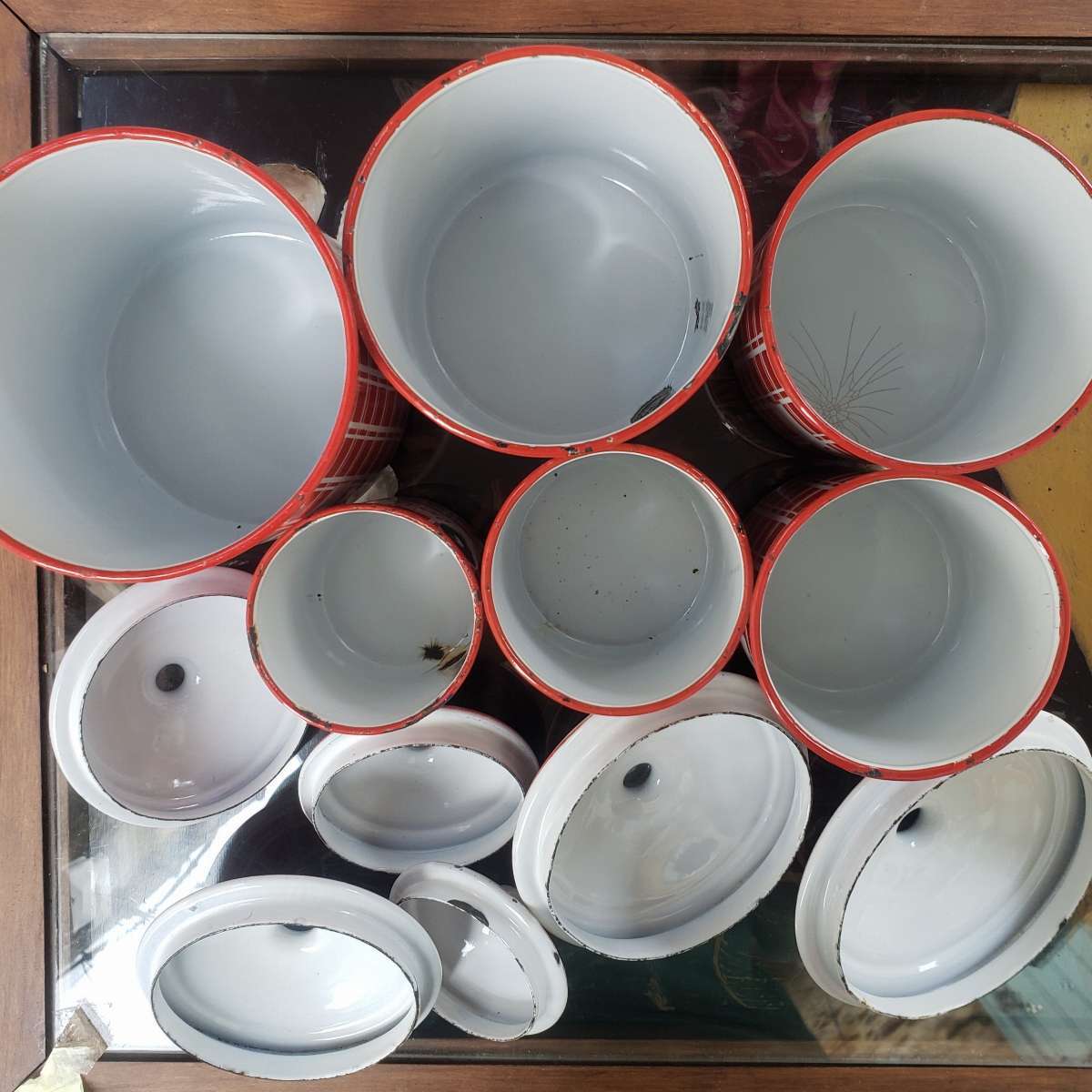 Pots à épices émaillés