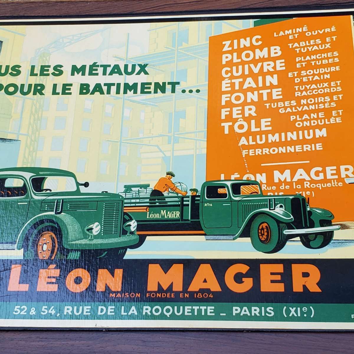 Grand sous main Léon MAGER
