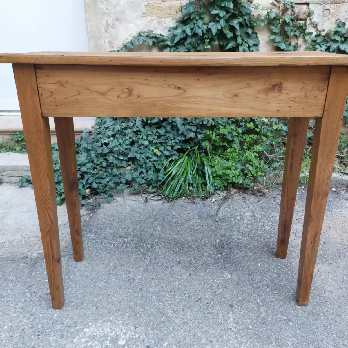 Console d'entrée ancienne en bois massif