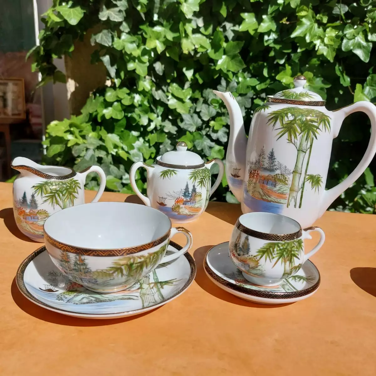 Service à thé et café en porcelaine fine chinoise