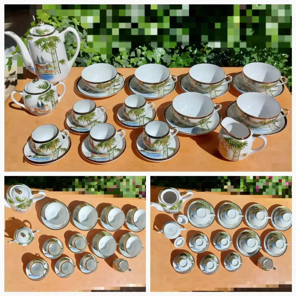 Service à thé et café en porcelaine fine chinoise