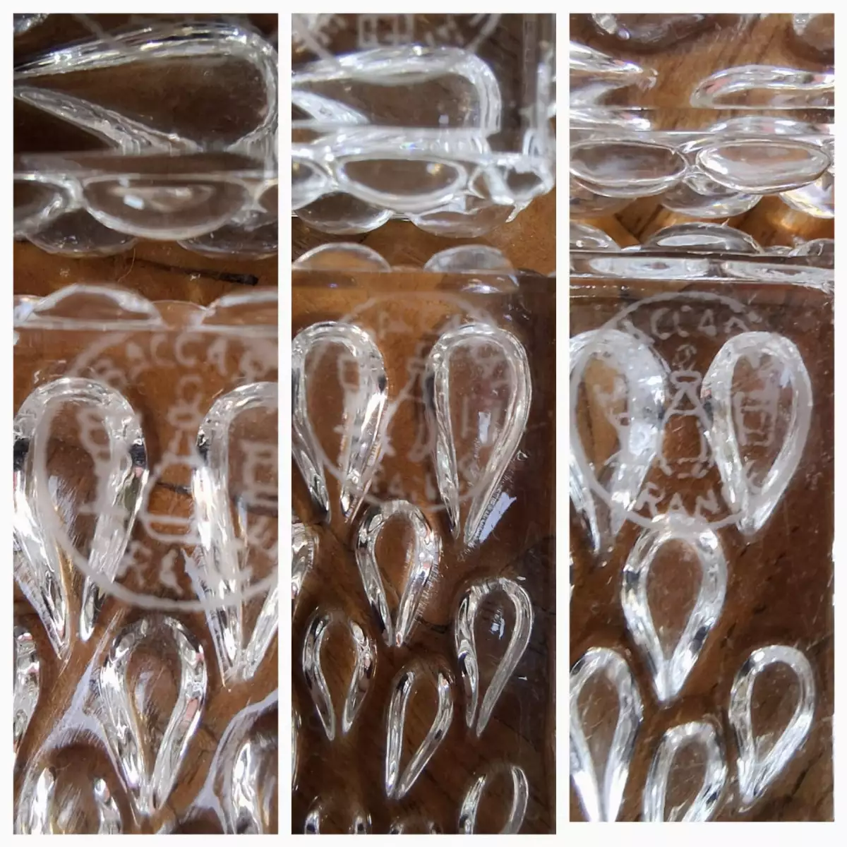 12 Porte-couteau en cristal de Baccarat