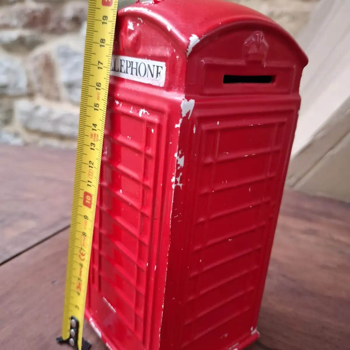 Tirelire vintage cabine téléphonique anglaise