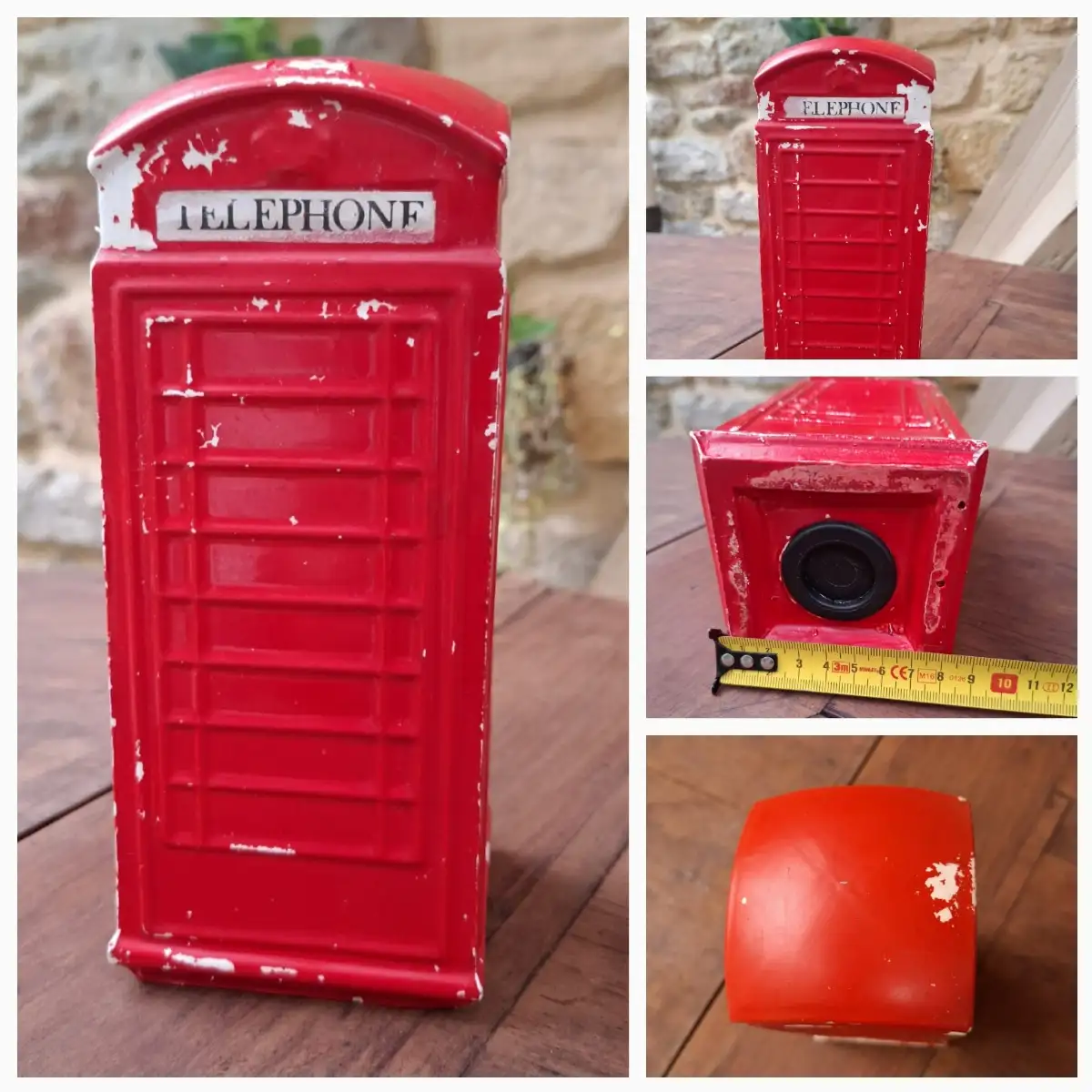 Tirelire vintage cabine téléphonique anglaise