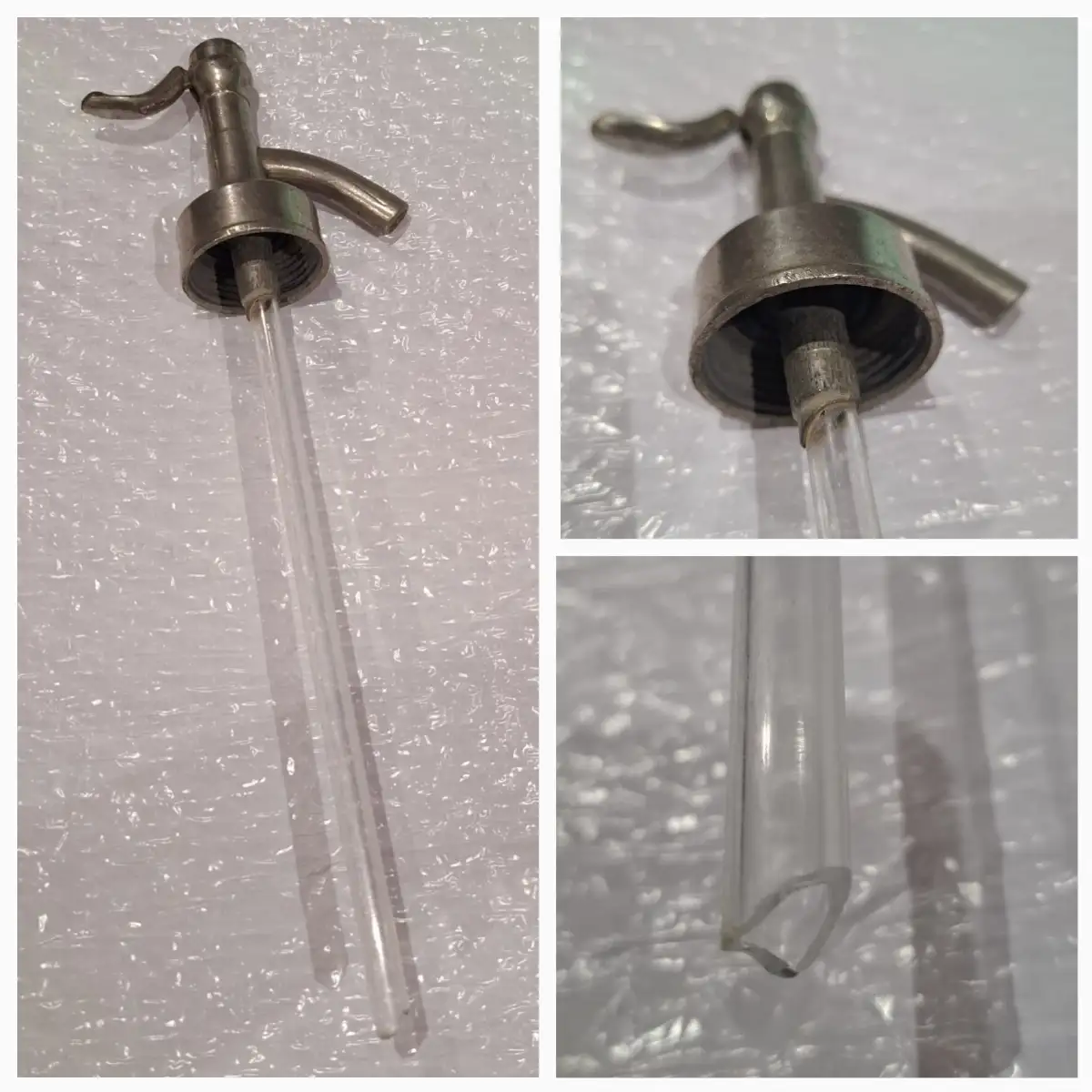 Bouteille ancienne avec siphon