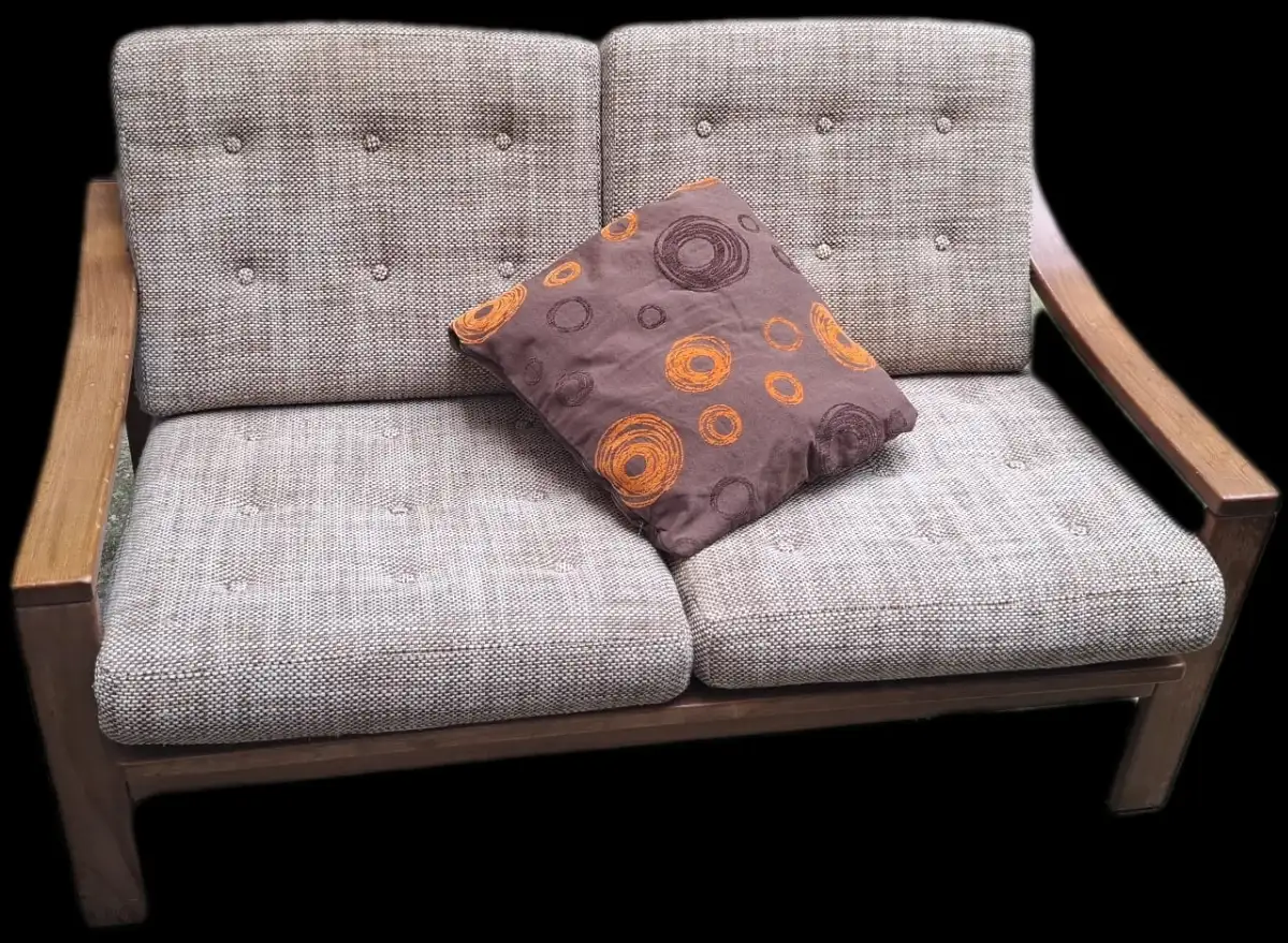 2 canapés et 1 fauteuil style danois, scandinave, vintage