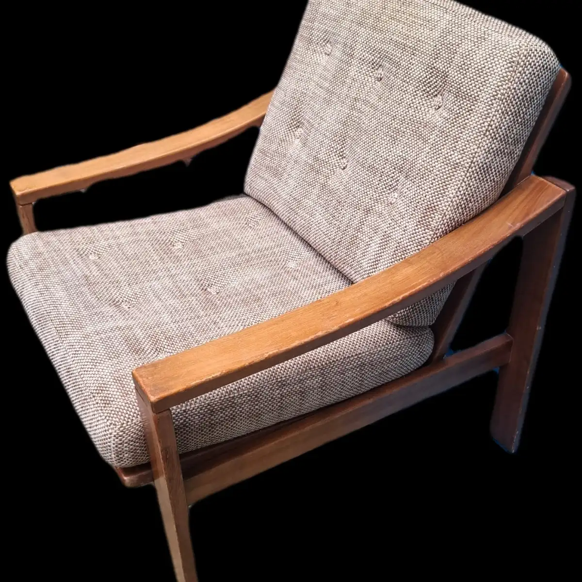 2 canapés et 1 fauteuil style danois, scandinave, vintage