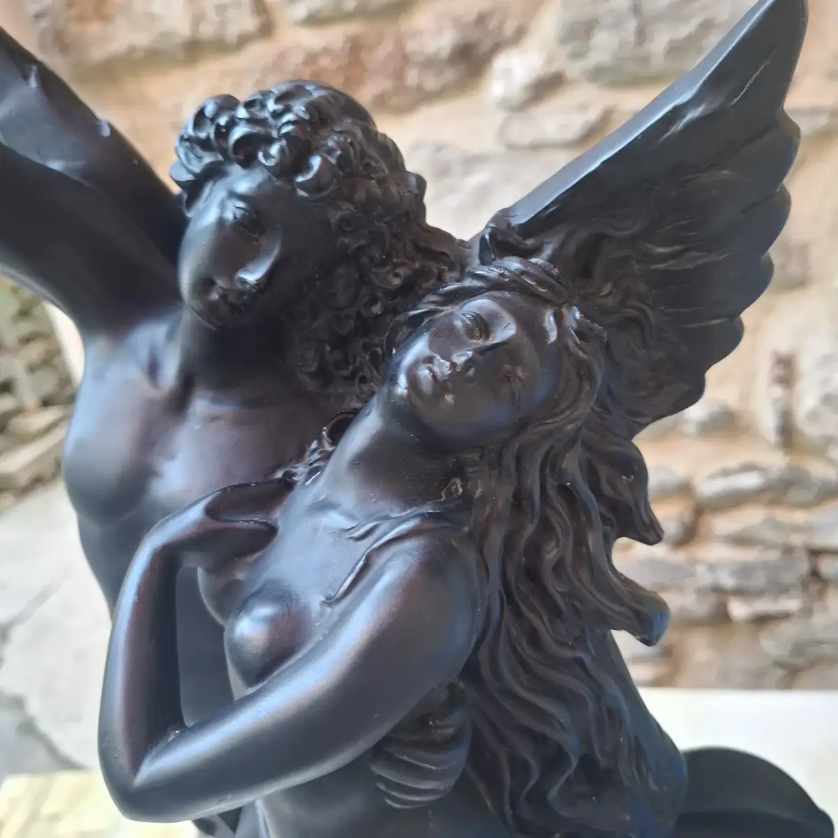 Lampe art nouveau ange et femme