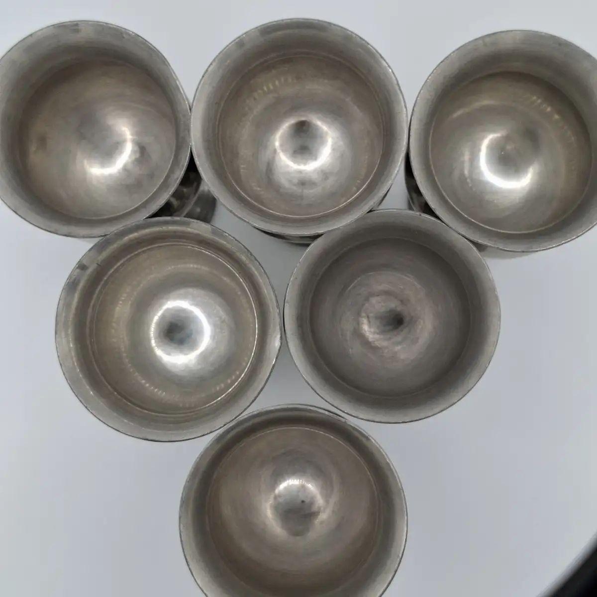 6 verres coupe Peltre Sheffield