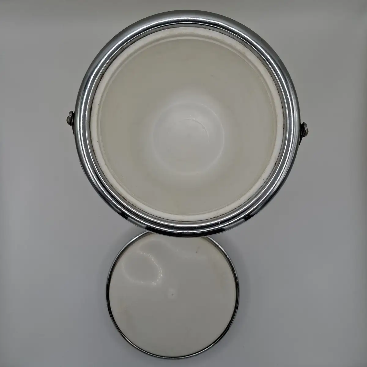 Seau à glaçons jaune vintage