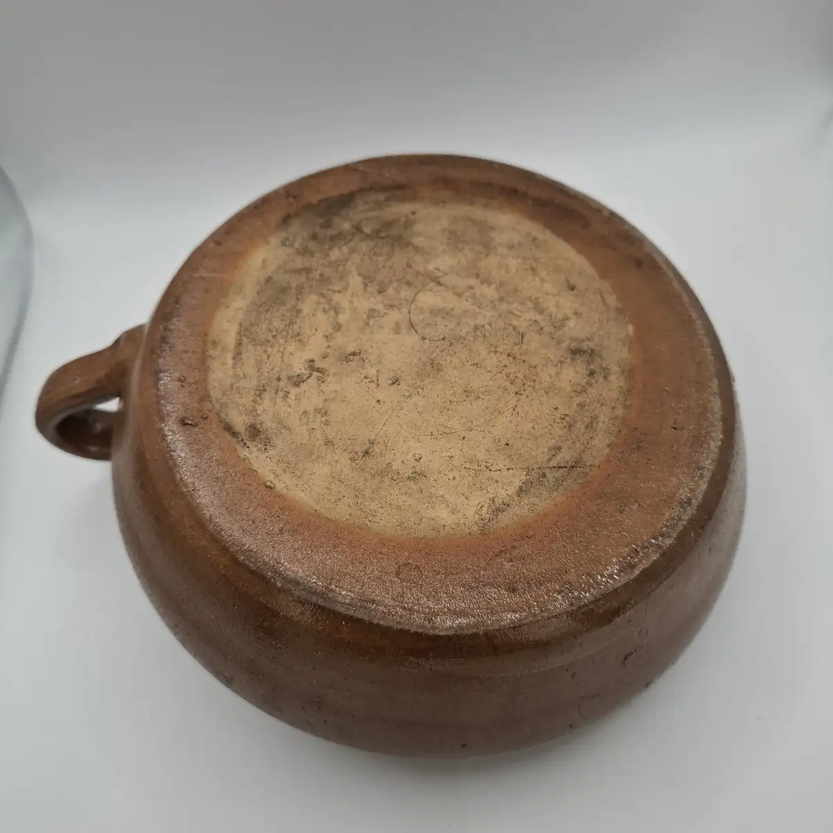 Bouillotte ou chauffe-lit ou bouteille ronde en grès