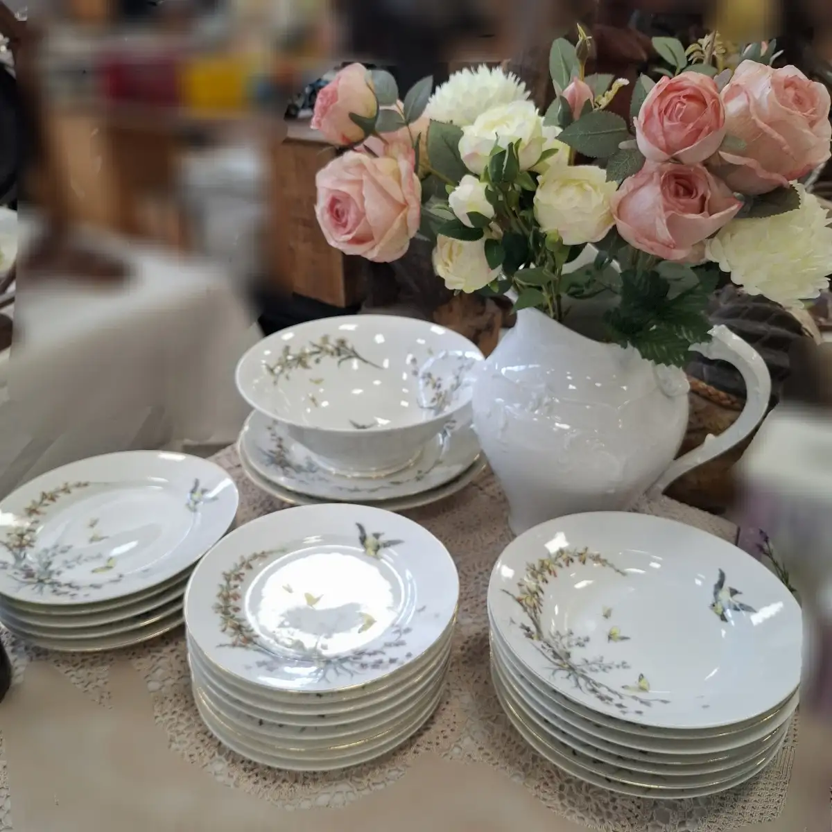 Service de table porcelaine W. GUERIN Limoges