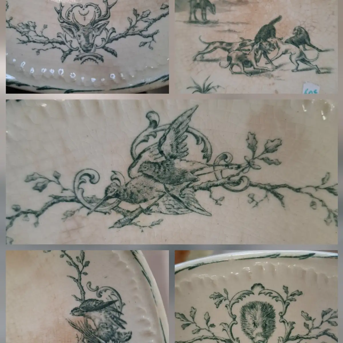 Compotier terre de fer GIEN